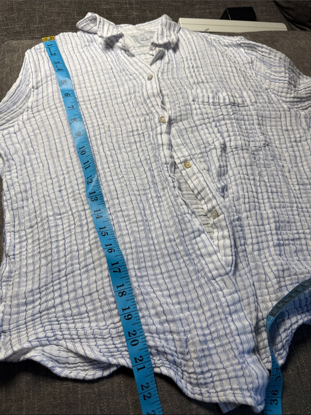 Rails Ellis Cotton Shirt in Davenport Stripe 100% Cotton - Picture 14 of 16